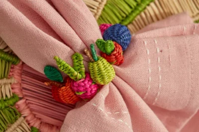Coro Cora Multi Fruit Napkin Ring In Multi