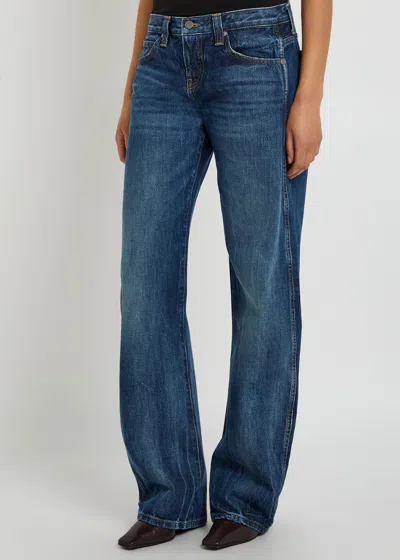 Khaite Karo Barrel-leg Jeans In Blue