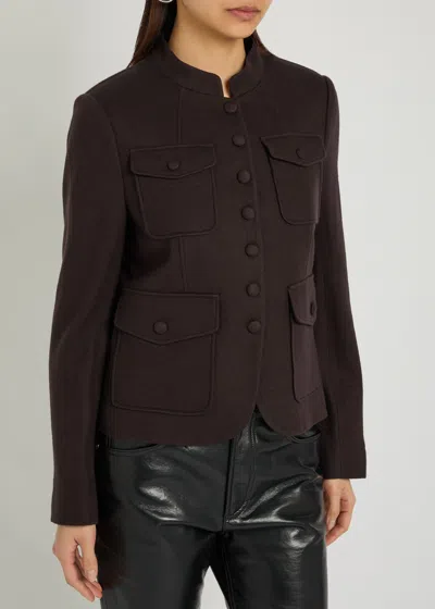 Rag & Bone Buttoned Pocket Jacket In Brown