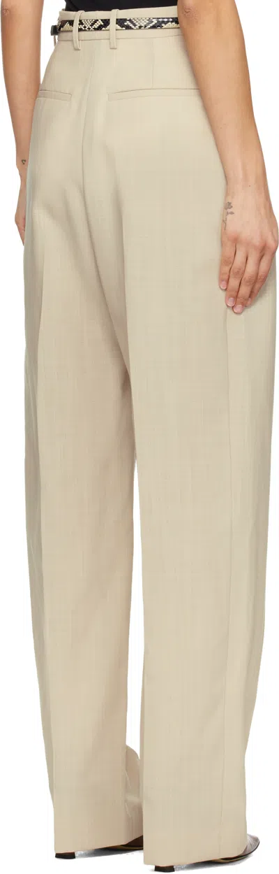 Wardrobe.nyc ブラック Light ミッドライズ トラウザーズ In Neutral