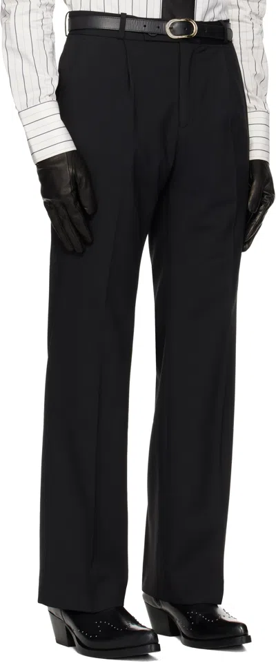 Ernest W Baker ブラック タック ストレートパンツ In Black