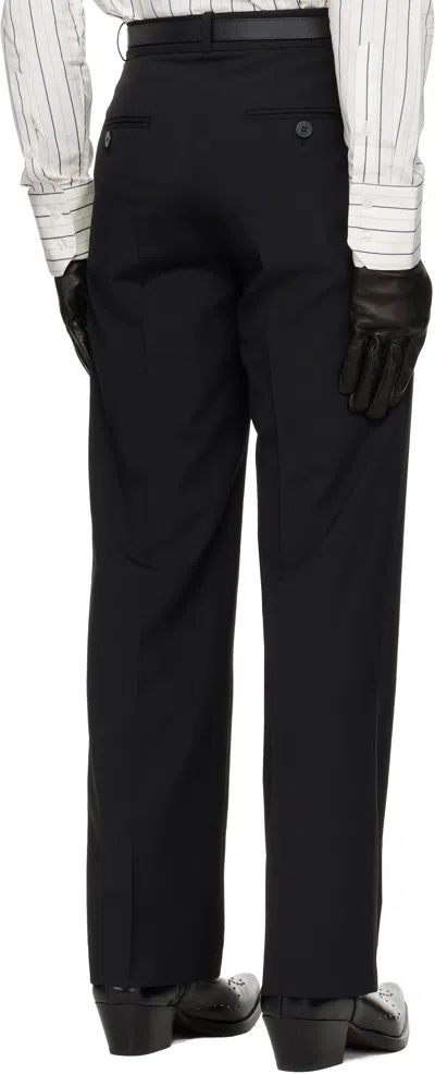 Ernest W Baker ブラック タック ストレートパンツ In Black