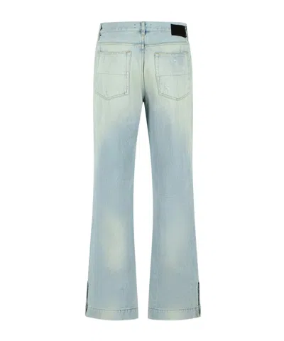 Amiri Distressed-effect Flared Jeans In Blue