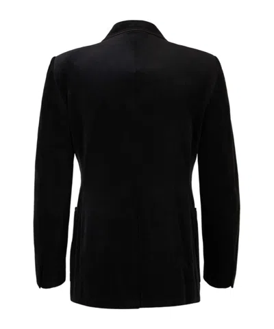 Tom Ford Leather Jacket In Black