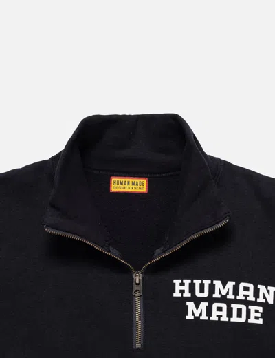 Human Made Half-zip Sweatshirt In Black