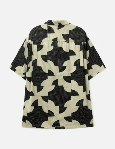 Miharayasuhiro Patchwork-pattern Cuban-collar Shirt In Multi