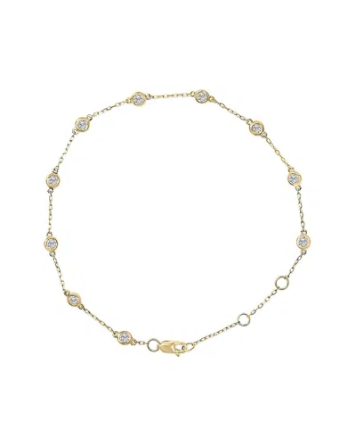 Haus Of Brilliance 14k 0.50 Ct. Tw. Lab-grown Diamond Station Bracelet In Gold