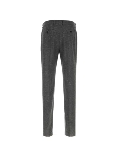Alexander Mcqueen Grey Flat Front Pants In Gray