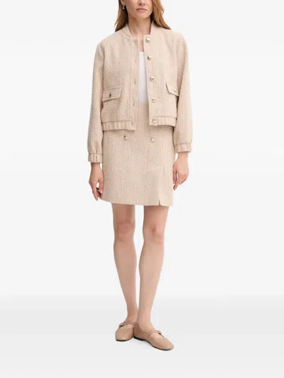 Joop Tweed Flap-pocket Jacket In White