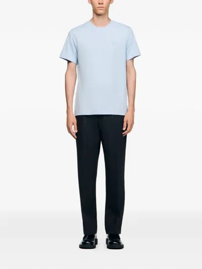 Sandro Heart T-shirt In Blue
