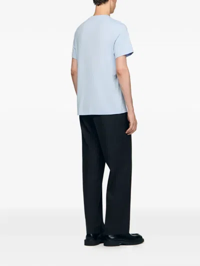 Sandro Heart T-shirt In Blue