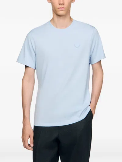 Sandro Heart T-shirt In Blue