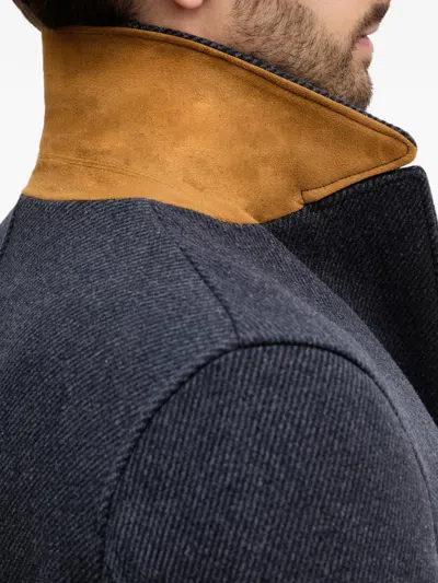 Sisley Paris Collared Buttoned Single-breasted Coat In Black