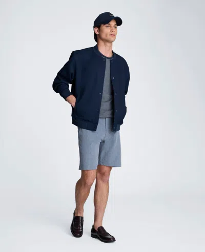 Kenneth Cole Relaxed Bomber Jacket In Blue