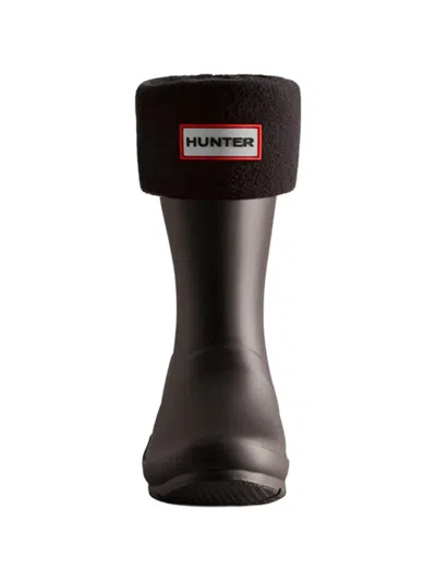 Hunter Logo-patch Socks In Black