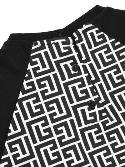 Balmain Monogram-print T-shirt In White