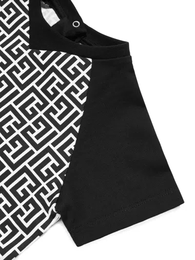 Balmain Monogram-print T-shirt In White