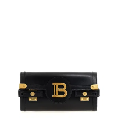 Balmain Pochette B-buzz 23 In Pelle Di Vitello In Black