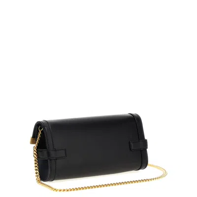 Balmain Pochette B-buzz 23 In Pelle Di Vitello In Black