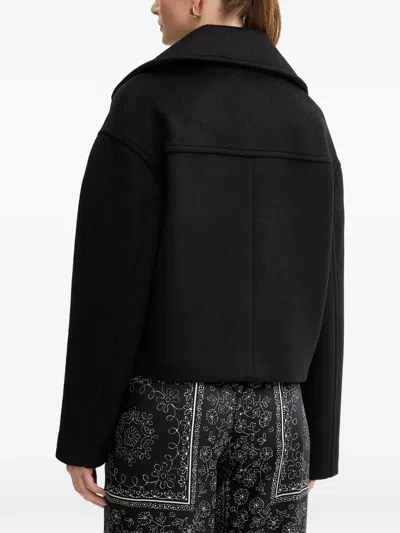 Just Cavalli Button-up Jacket In Black