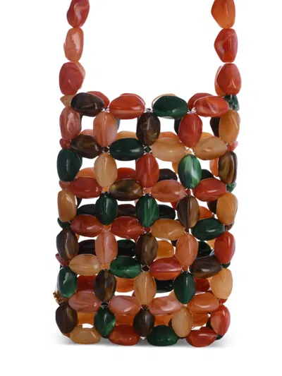 0711 Gina Beaded Mini Bag In Multi