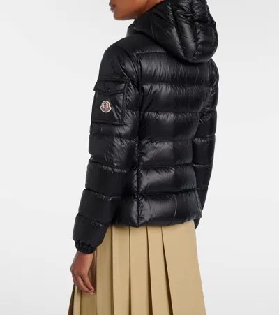 Moncler Long-sleeved Down Jacket In Black