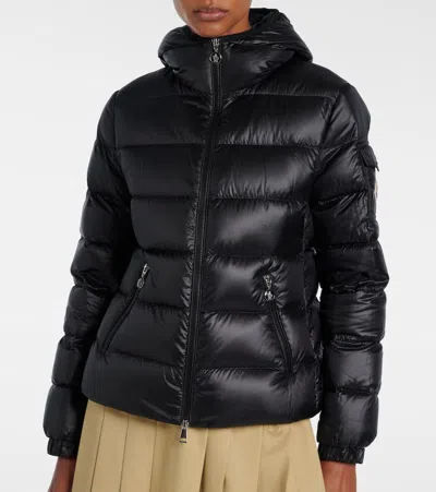 Moncler Long-sleeved Down Jacket In Black