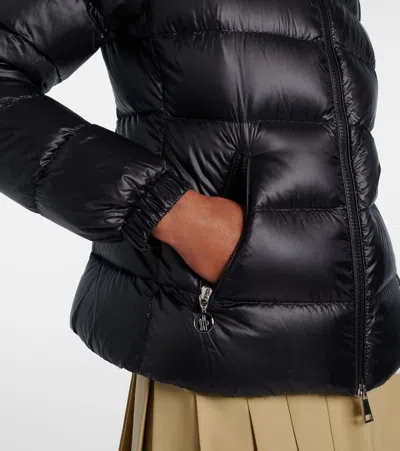 Moncler Long-sleeved Down Jacket In Black