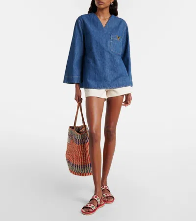Valentino Garavani Cherryfic Double Strap Slingback Espadrille Sandal In Multi