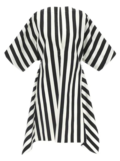Jacquemus Womens Jacquard Medium Stripes Moisson Striped Cotton And Silk Tunic In Multi