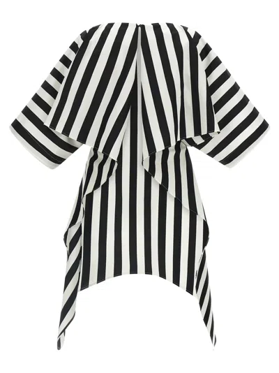 Jacquemus Womens Jacquard Medium Stripes Moisson Striped Cotton And Silk Tunic In Multi