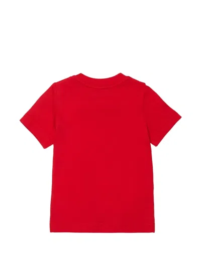 Dsquared2 Buttoned Short-sleeve T-shirt In Red