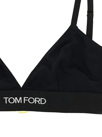 Tom Ford Triangle Bra Intimo Black In Black