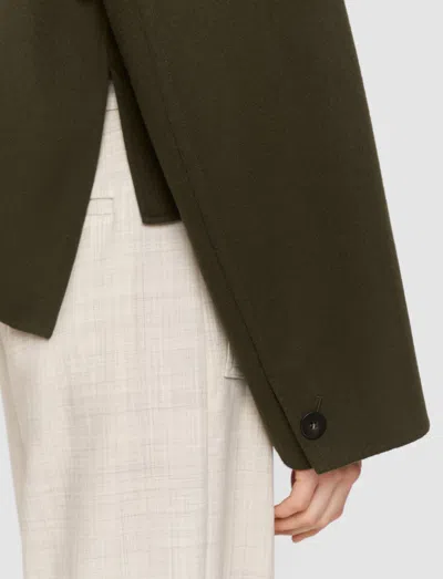 Joseph Womens Palm Leaf Kalaa Relaxed-fit Wool And Silk Jacket In Green