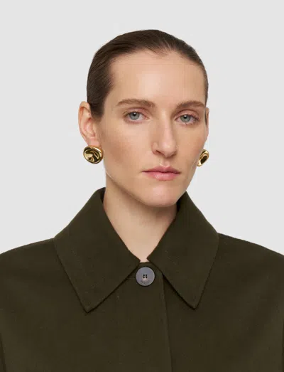Joseph Womens Palm Leaf Kalaa Relaxed-fit Wool And Silk Jacket In Green