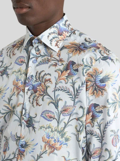 Etro Blue Shirts Men In Pattern