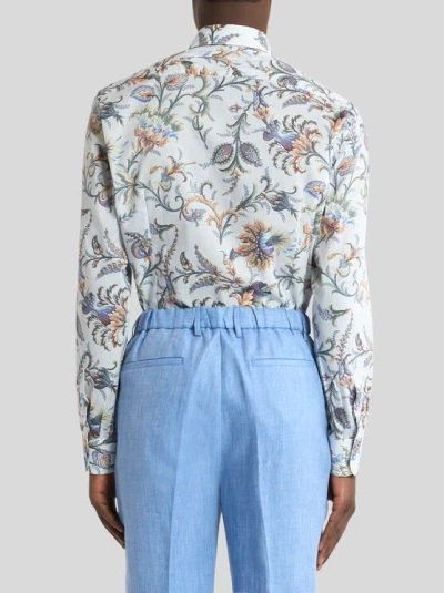 Etro Blue Shirts Men In Pattern