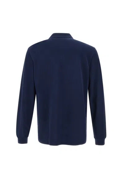 Lacoste Regular Fit Ultra Dry Long Sleeved Golf Polo In Blue