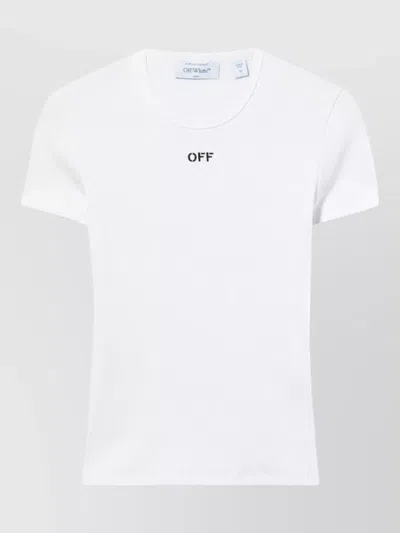 Off-white Fitted Tee In White