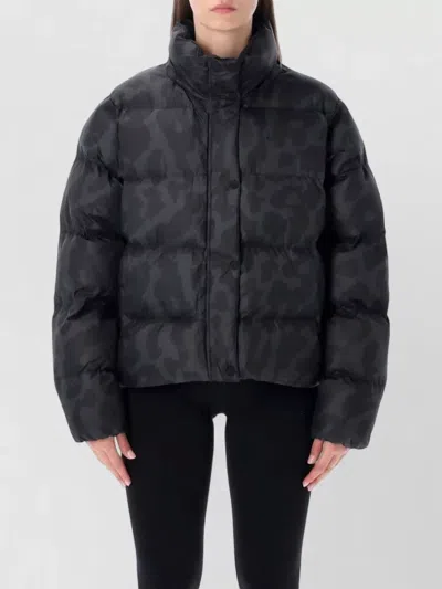 Nike Nylon Animalier Therma Fit Bomber Jacket In Black