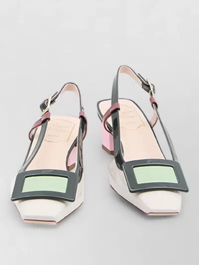 Roger Vivier Belle Vivier 45 Slingback Pumps In Patent Leather In Multi