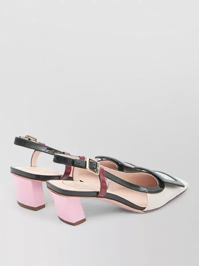 Roger Vivier Belle Vivier 45 Slingback Pumps In Patent Leather In Multi
