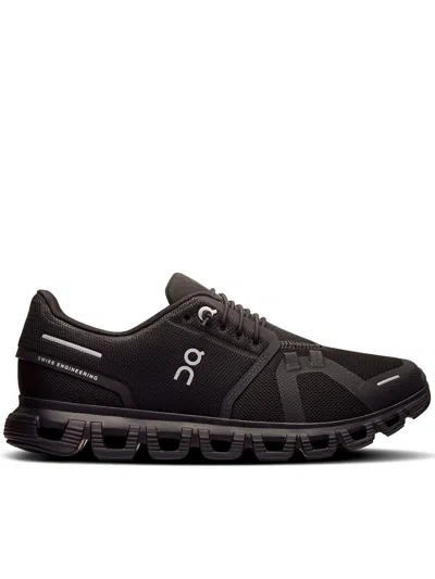 On 6 Cloud Mesh Pull Tab Sneakers In Black