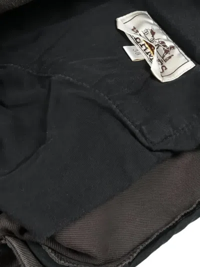 Pre-owned Hermes 2000s Belt-loop Trousers In Gray