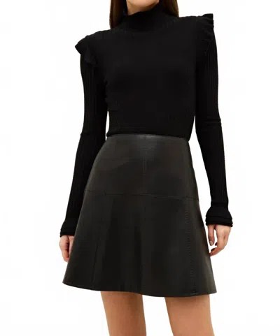 Marie Oliver Crawford Panelled Skirt In Black