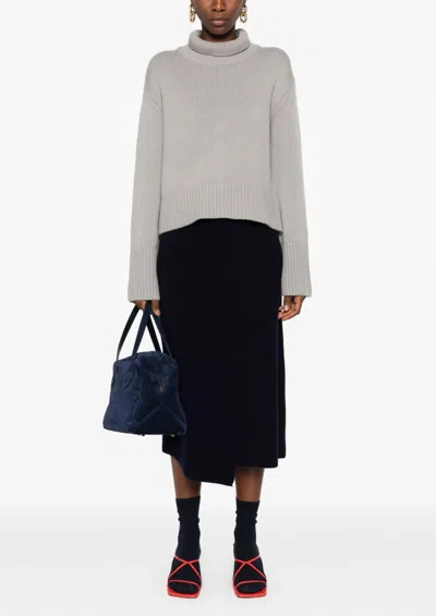 Lisa Yang Fleur Sweater In Oyster In Gray