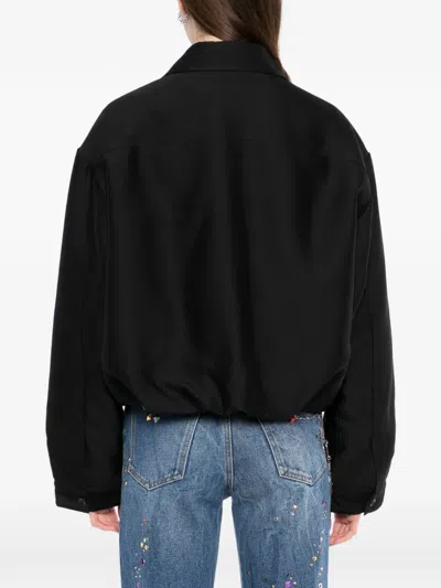 Jnby Collared Jacket In Black