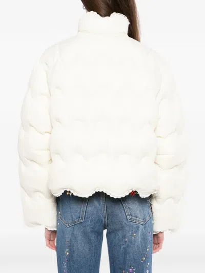 Jnby Wave-quilted Jacket In Neutral