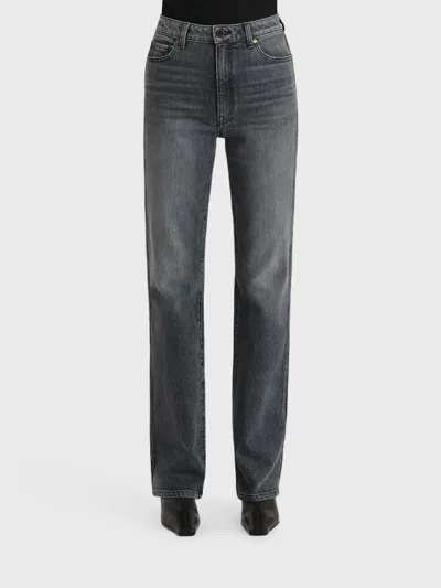 Khaite Belt Loop Jeans In Gray