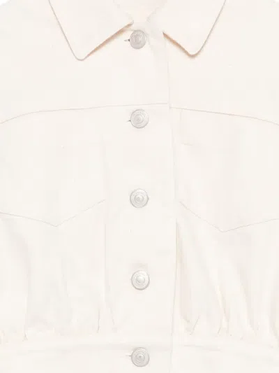 Simonetta Button-up Denim Jacket In Neutral
